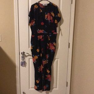 Black Floral Jumpsuit
